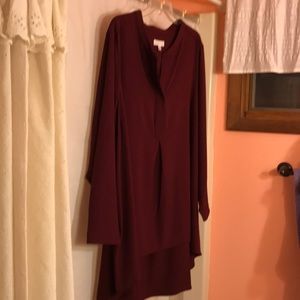 Burgundy top